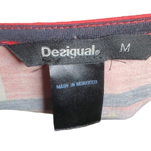 Desigual Mixed Print Asymmetrical Tunic Size M - Picture 3 of 7